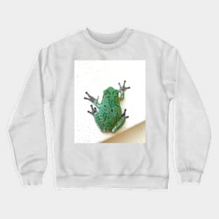 Tree Frog *on house Crewneck Sweatshirt